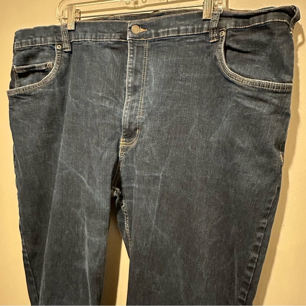 HB Harbor Bay Men Jeans Size 50 X 30 Athletic Fit Straight Leg Denim High Rise - Picture 2 of 6
